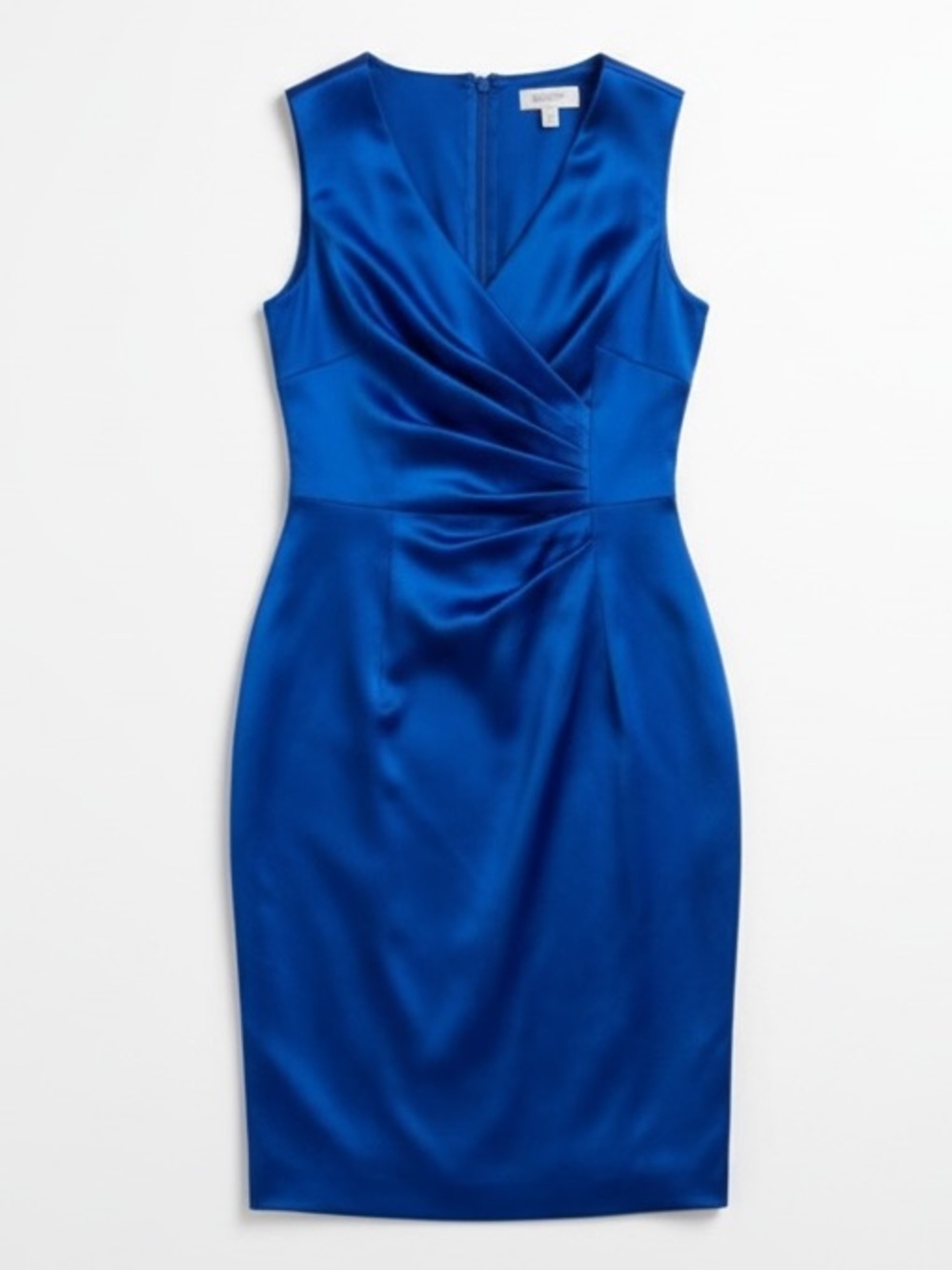 Blue Ruched Midi Dress Like New